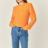 Round-neck Knit Sweater