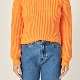 Round-neck Knit Sweater