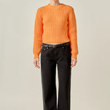 Round-neck Knit Sweater