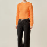 Round-neck Knit Sweater