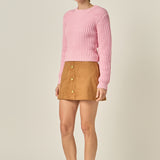 Round-neck Knit Sweater