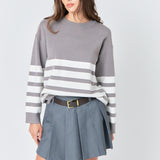 Stripe Round Neck Sweater