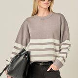 Stripe Round Neck Sweater