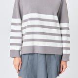 Stripe Round Neck Sweater