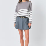 Stripe Round Neck Sweater