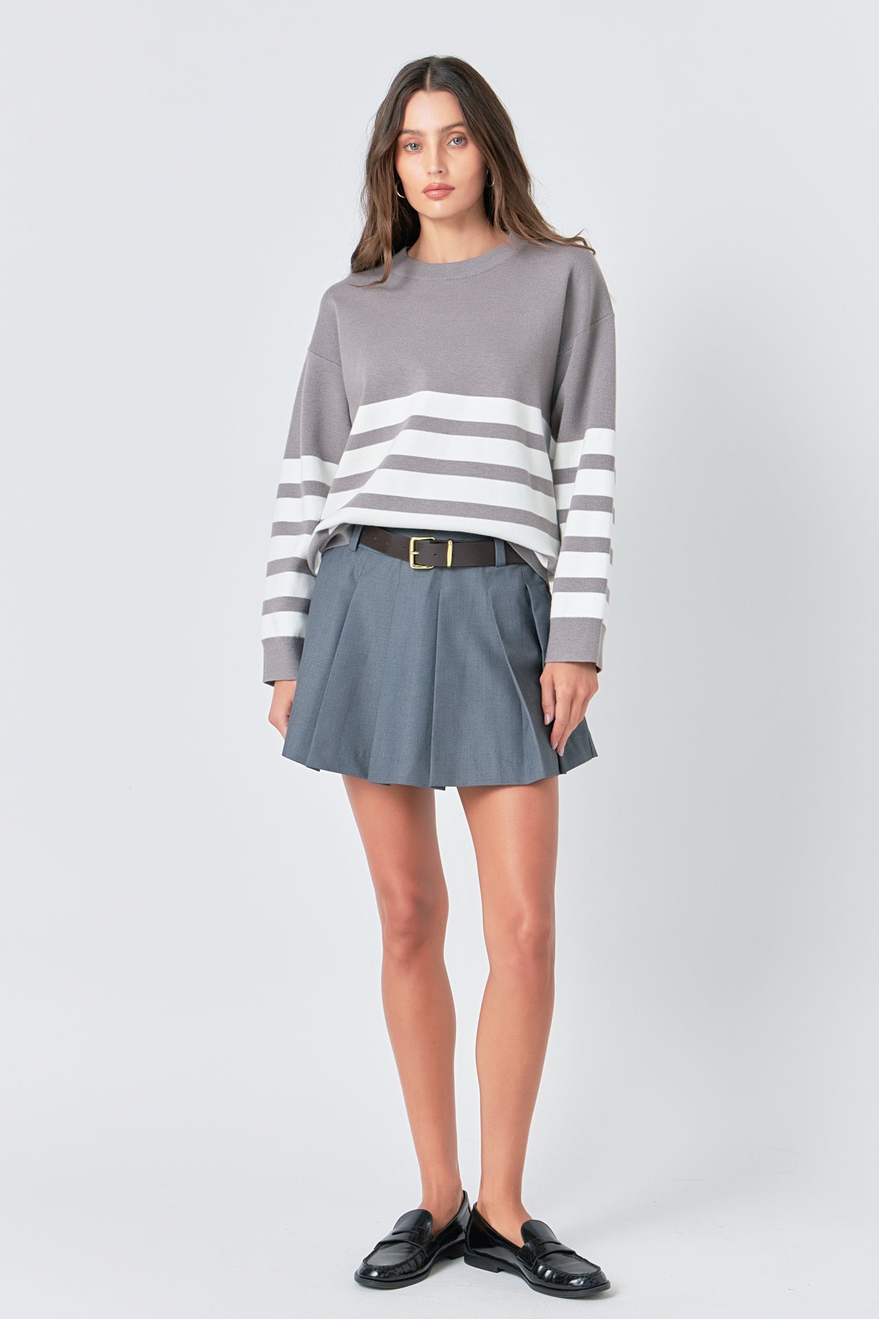 Stripe Round Neck Sweater