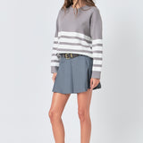 Stripe Round Neck Sweater