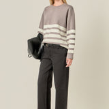Stripe Round Neck Sweater