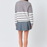 Stripe Round Neck Sweater