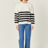 Stripe Round Neck Sweater