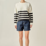 Stripe Round Neck Sweater