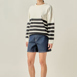 Stripe Round Neck Sweater