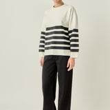 Stripe Round Neck Sweater