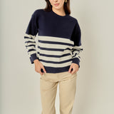 Stripe Round Neck Sweater