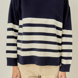 Stripe Round Neck Sweater