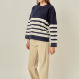 Stripe Round Neck Sweater