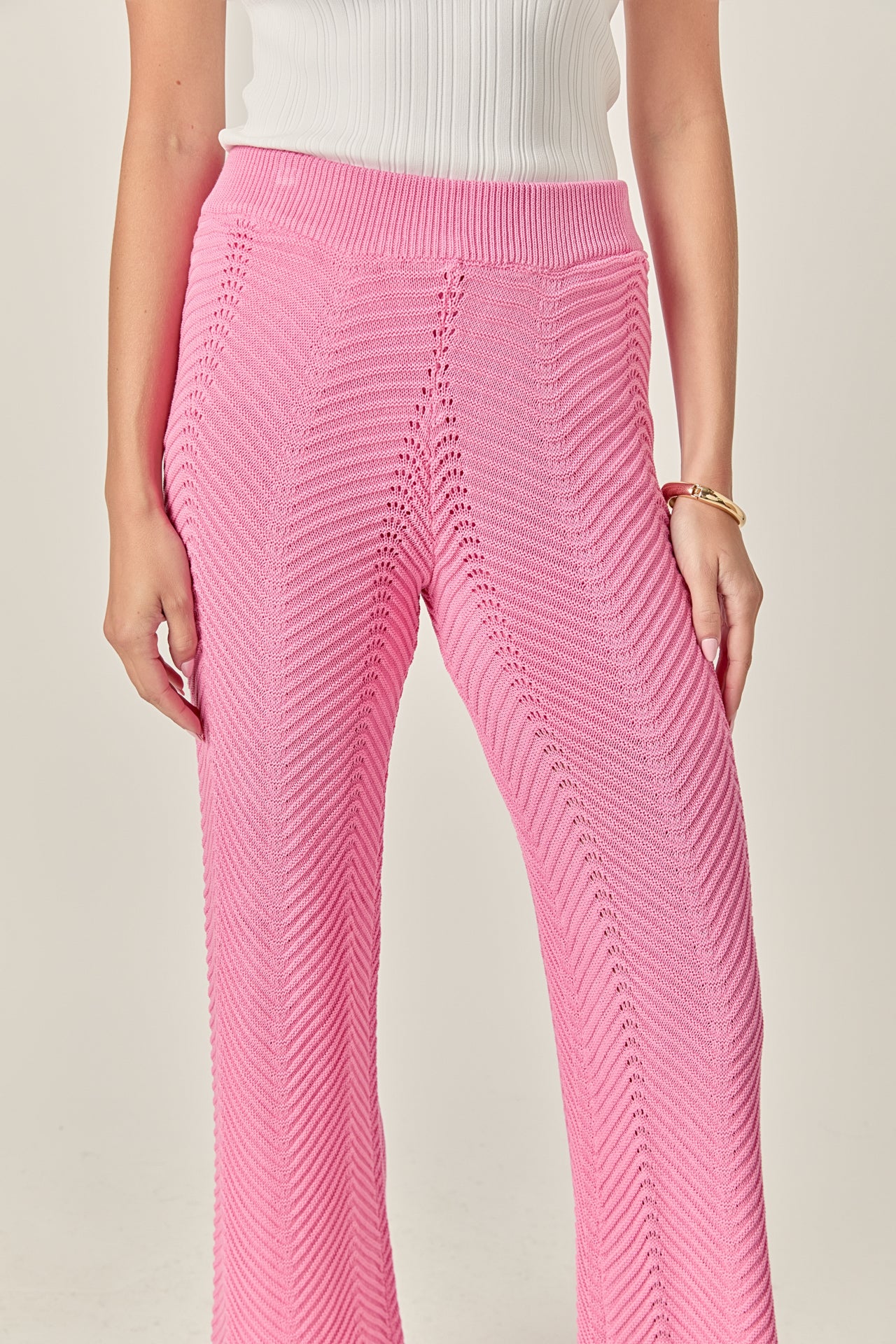 Crochet Knit Pants – English Factory