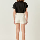 Pleated Short Sleeve T-Shirt