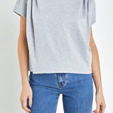 Pleated Short Sleeve T-Shirt
