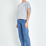 Pleated Short Sleeve T-Shirt