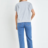 Pleated Short Sleeve T-Shirt