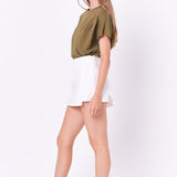Pleated T-Shirt