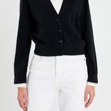 Pearl Trim Vasity Cardigan