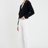 Pearl Trim Vasity Cardigan