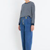 Stripe Drop Shoulder Sweatshirt