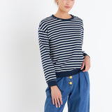 Stripe Drop Shoulder Sweatshirt