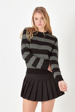 Load image into Gallery viewer, Mixed Lurex Stripe Knit Top
