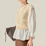 Mixed Media Cable Sweater