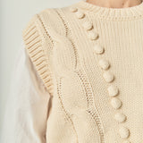 Mixed Media Cable Sweater