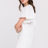 Woven Mixed Flare Sleeves Dress