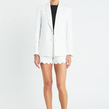 Scallop Collar Blazer