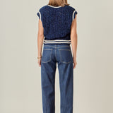 Chenille Contrast Vest