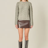 Pearl Cable Sweater