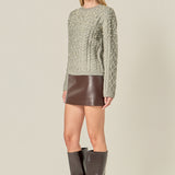 Pearl Cable Sweater