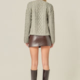 Pearl Cable Sweater