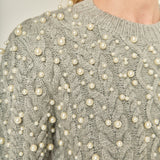 Pearl Cable Sweater
