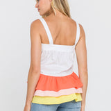 Color Block 3 Tiers Top