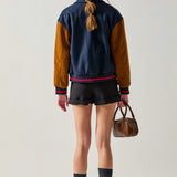 Colorblock Bomber Jacket