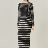 Round-Neck Striped Sweater