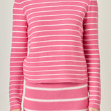 Round-neck Long Sleeve Striped Sweater