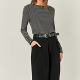 Striped Knit Sweater