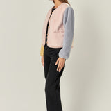 Colorblock Faux Fur Jacket