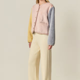 Colorblock Faux Fur Jacket