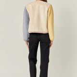 Colorblock Faux Fur Jacket