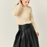 Pleated Midi Skirt