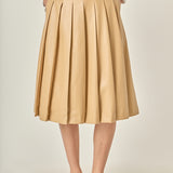 Pleated Midi Skirt